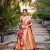 Latest Designer Jacquard Silk Lehnega Choli With Designer Dupatta For Women