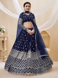 Blue lehanga