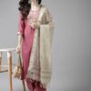 INDO ERA Women's Cotton Yoke Design Straight Kurta Pant with Dupatta Set
